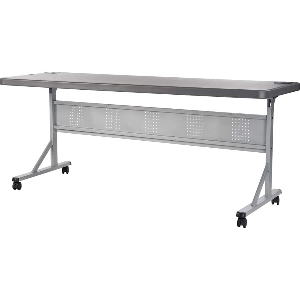 NPS 24 x 72 Flip-N-Store Training Table, Charcoal Slate