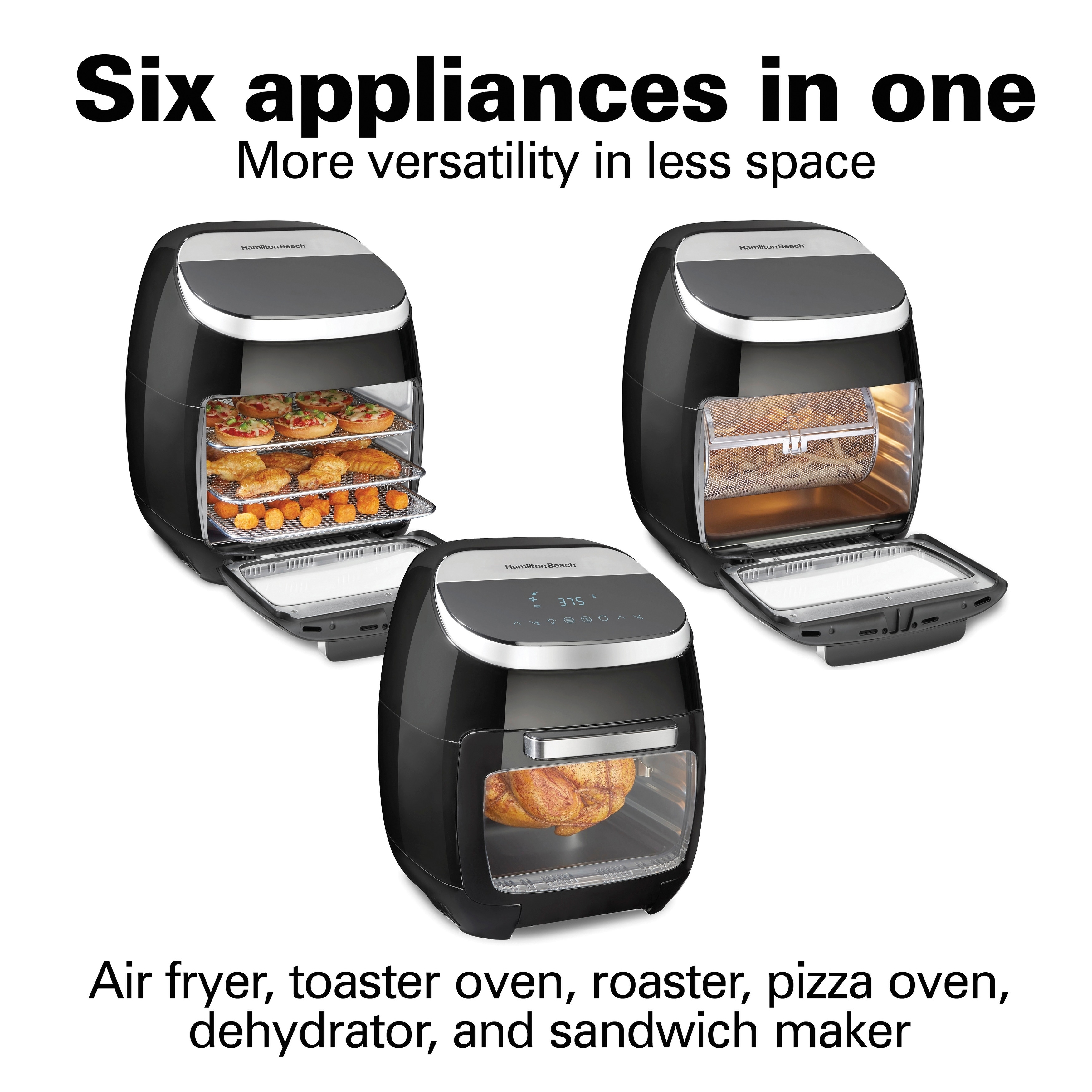 DELLA Air Fryer 10qt 1200 WATT Rotisserie Griller Roaster Oil Less, White -  Bed Bath & Beyond - 20010323