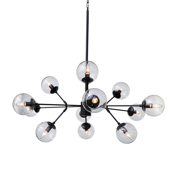 12 light globe chandelier