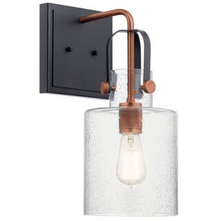 Kichler Lighting Kitner 16.5-in 1-Light Wall Sconce Antique Copper