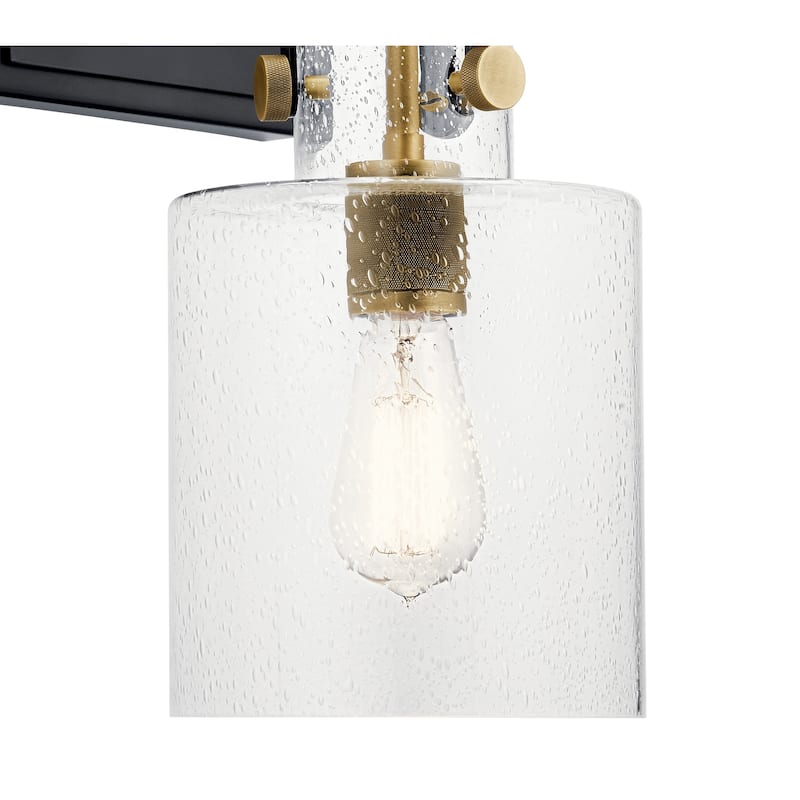 Kichler Lighting Kitner 16.5-in 1-Light Wall Sconce Natural Brass