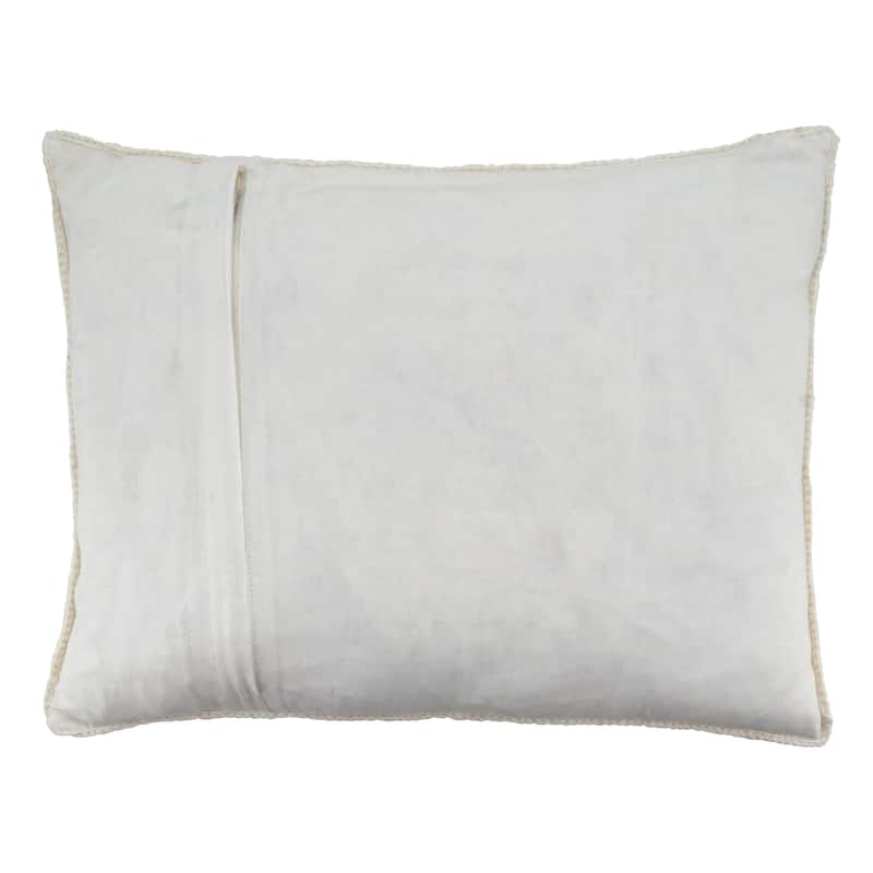 Throw Pillow With Crochet Design