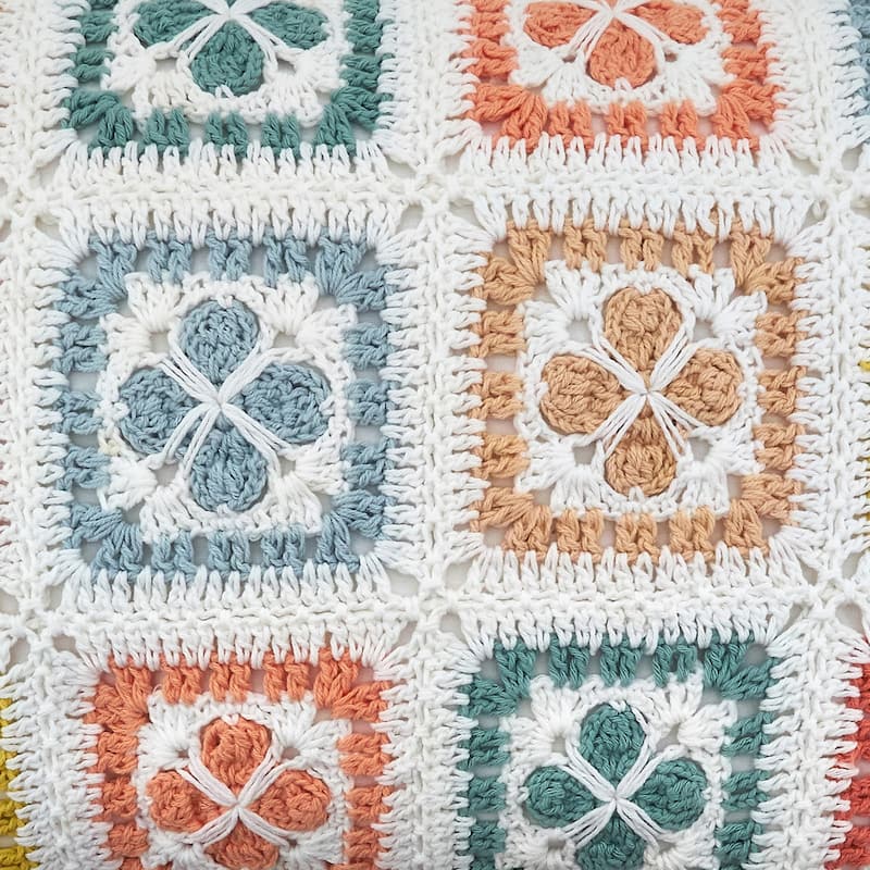 Throw Pillow With Crochet Design