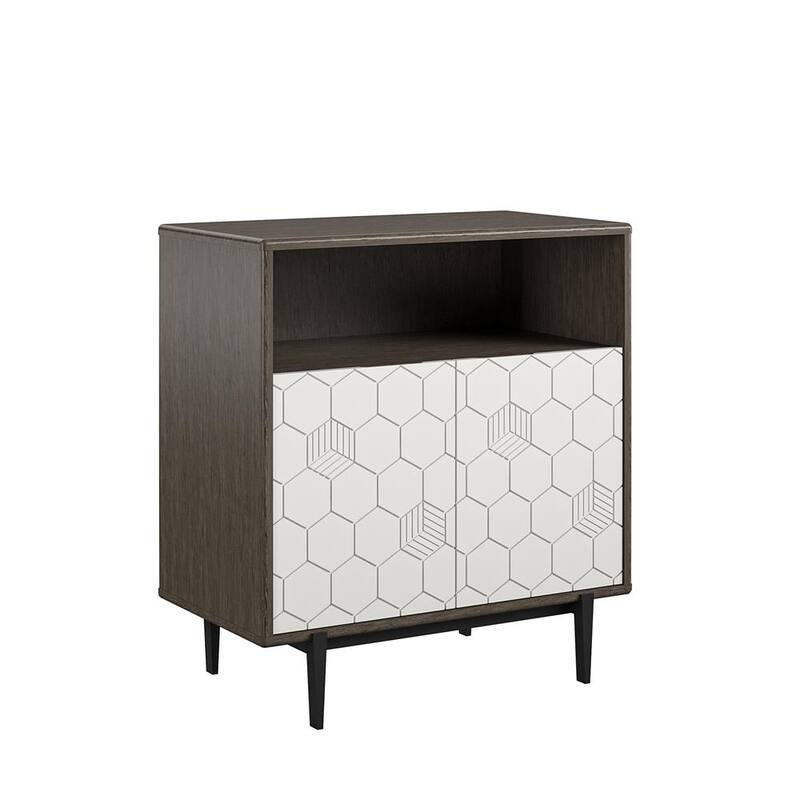CosmoLiving by Cosmopolitan Olivia Grey Storage Cabinet - Grey