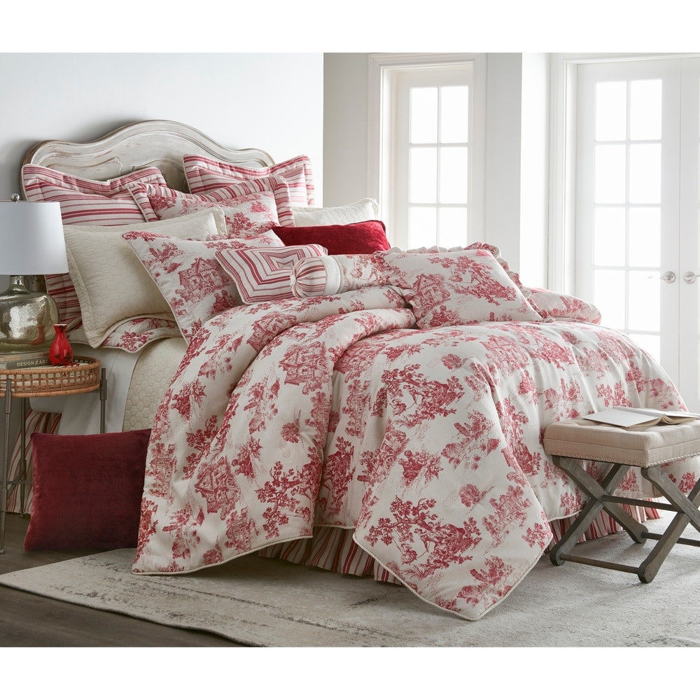 villa lugano linen blend comforter set