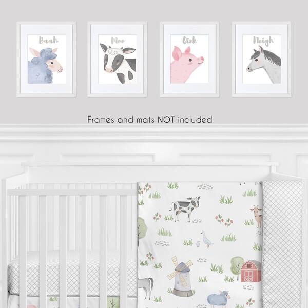 Shop Farm Animals Collection Wall Decor Art Prints Set Of 4