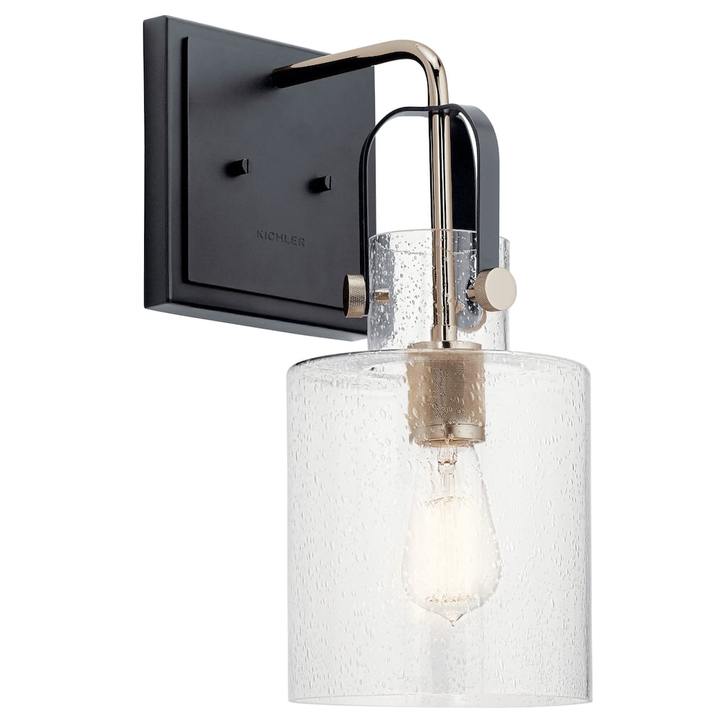 Kichler Lighting Kitner 16.5-in 1-Light Wall Sconce Polished Nickel