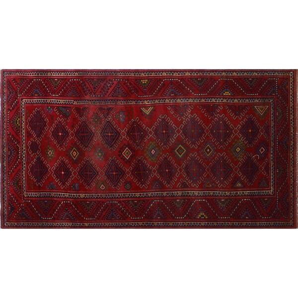 4'10 x 9'2 Noori Rug Vintage Distressed Edwine Red/Green Runner 4'10 x 9'2 Noori Rug Vintage Distressed Edwine Red/Green Runner