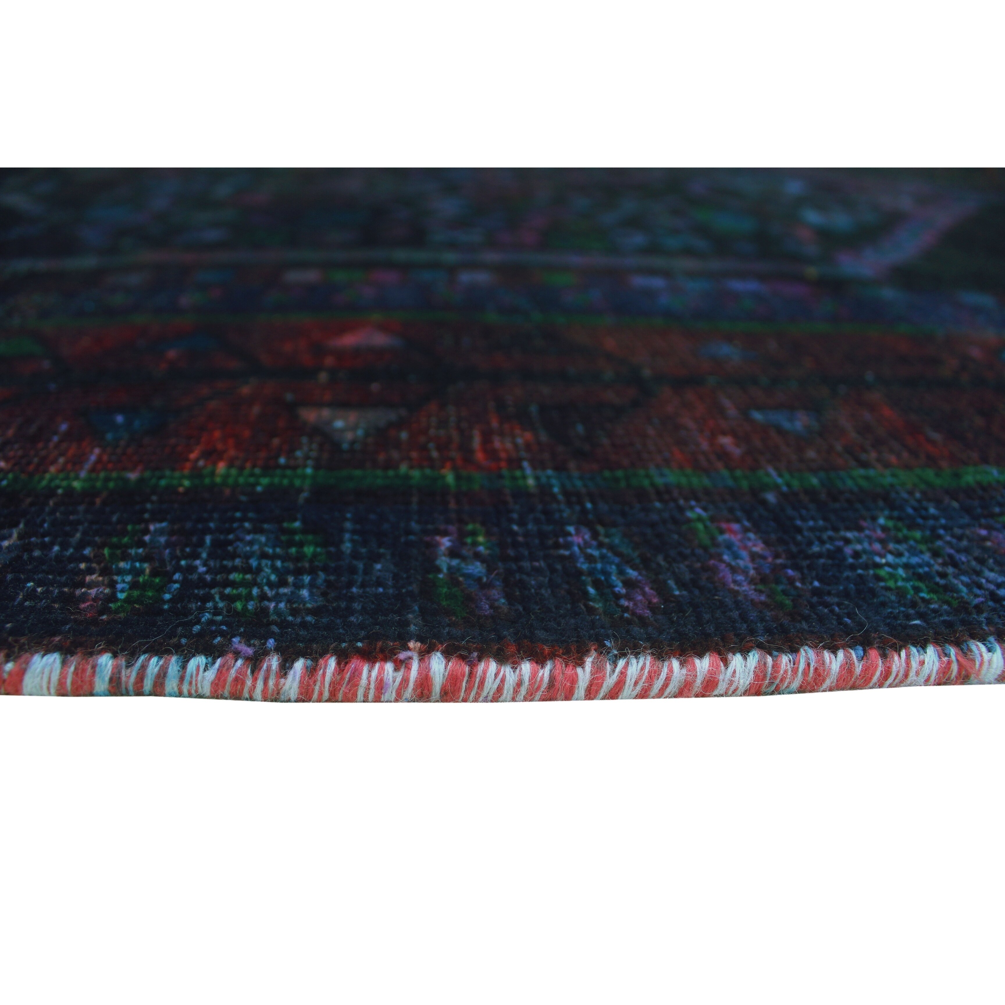 4'8 x 11'9 Noori Rug Vintage Distressed Overdyed Abdul Black/Purple Runner 4'8 x 11'9 Noori Rug Vintage Distressed Overdyed Abdul Black/Purple Runner
