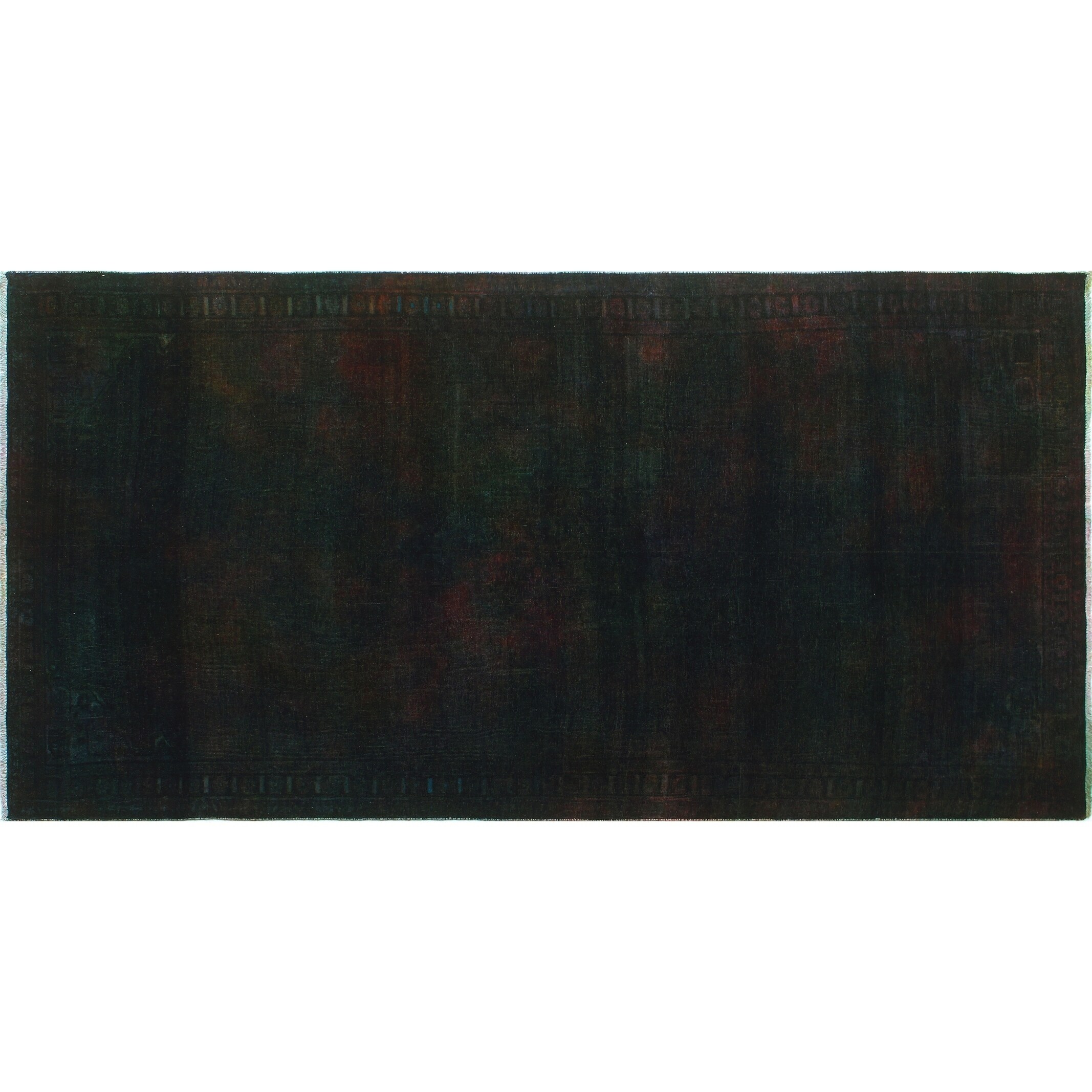 4'8 x 11'9 Noori Rug Vintage Distressed Overdyed Abdul Black/Purple Runner 4'8 x 11'9 Noori Rug Vintage Distressed Overdyed Abdul Black/Purple Runner