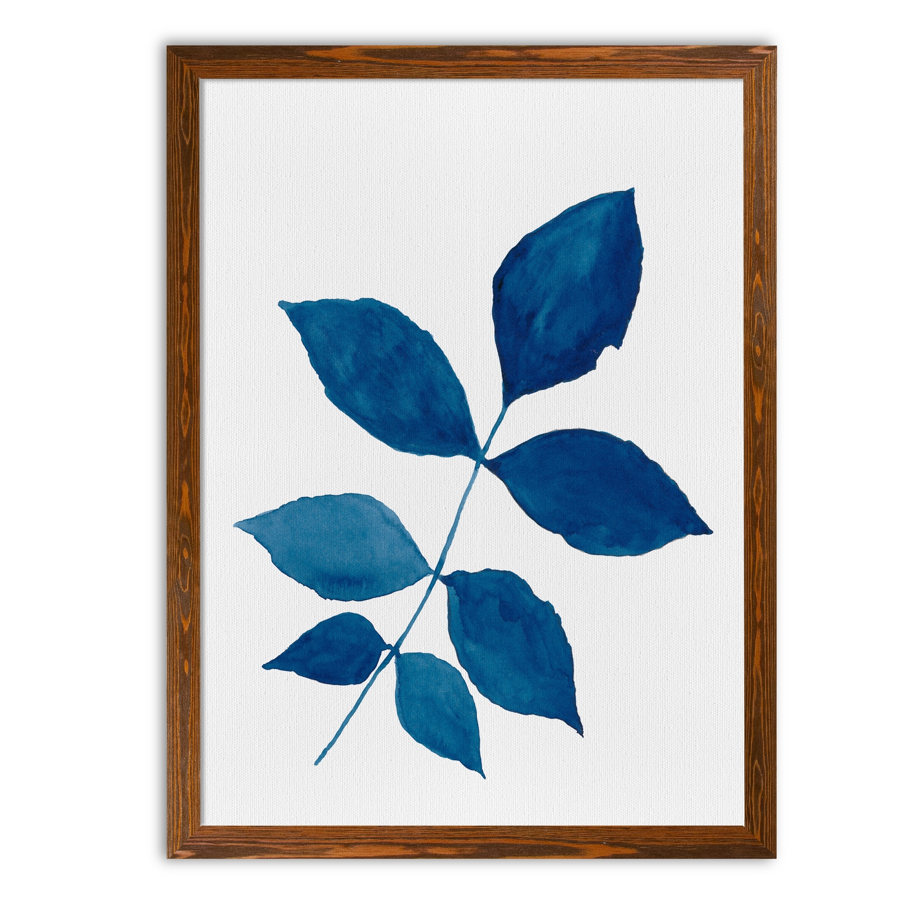 Indigo Botanica VI-Framed - Maple - 22X30