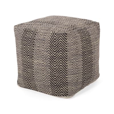 Bowmont Hand-Crafted Cotton Cube Pouf by Christopher Knight Home