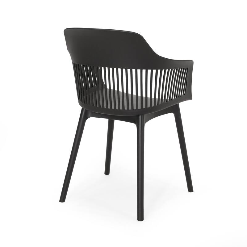 Dahlia Outdoor Modern Dining Chair (Set of 4) by Christopher Knight Home - 22.50" W x 21.50" D x 33.00" H