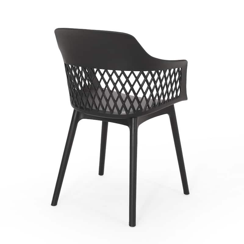 Azalea Outdoor Modern Dining Chair (Set of 2) by Christopher Knight Home - 23.00" W x 21.50" D x 33.00" H