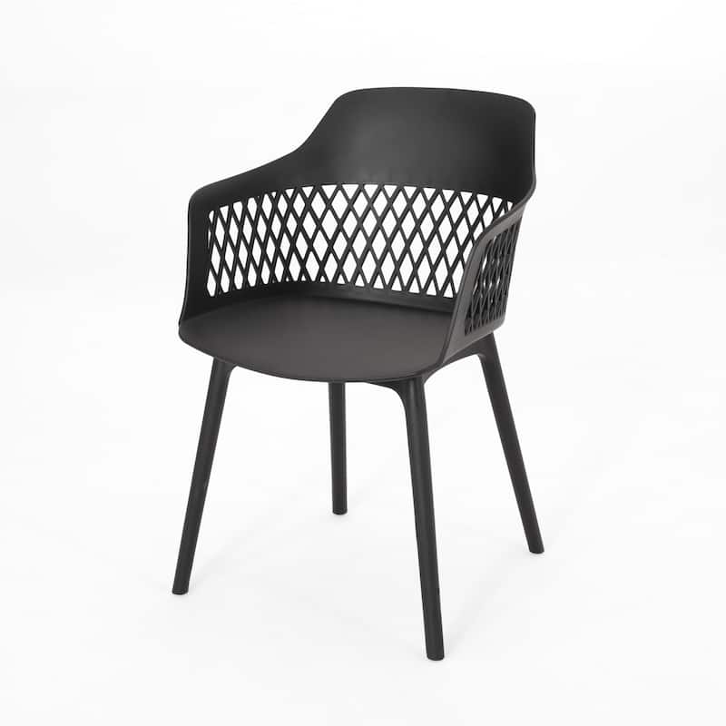 Azalea Outdoor Modern Dining Chair (Set of 4) by Christopher Knight Home - 23.00" W x 21.50" D x 33.00" H