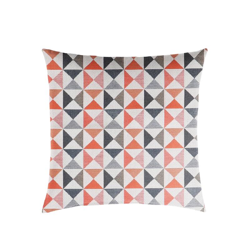 Geometric Indoor/Outdoor Knife Edge Single Square Pillow by Havenside Home