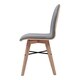 preview thumbnail 3 of 7, Aurelle Home Natina Modern Wood and Fabric Dining Chair - 22" x 24"