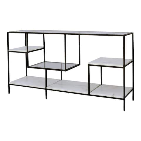 Aurelle Home Black Modern Display Shelf - 54" x 13"