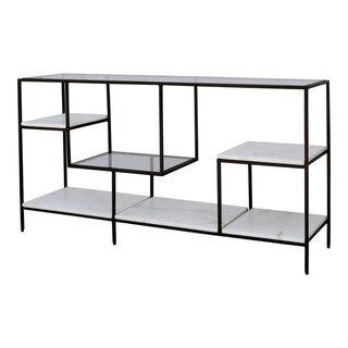 Aurelle Home Black Modern Display Shelf - 54" x 13" - Bed Bath & Beyond ...