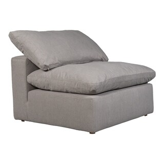 Aurelle Home  Tami Modular Sectional Piece - Armless Chair - 38 inch x 38 inch (Peyton Slate)