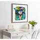 Kate and Laurel Sylvie Sloth illo Framed Canvas by Teju Reval