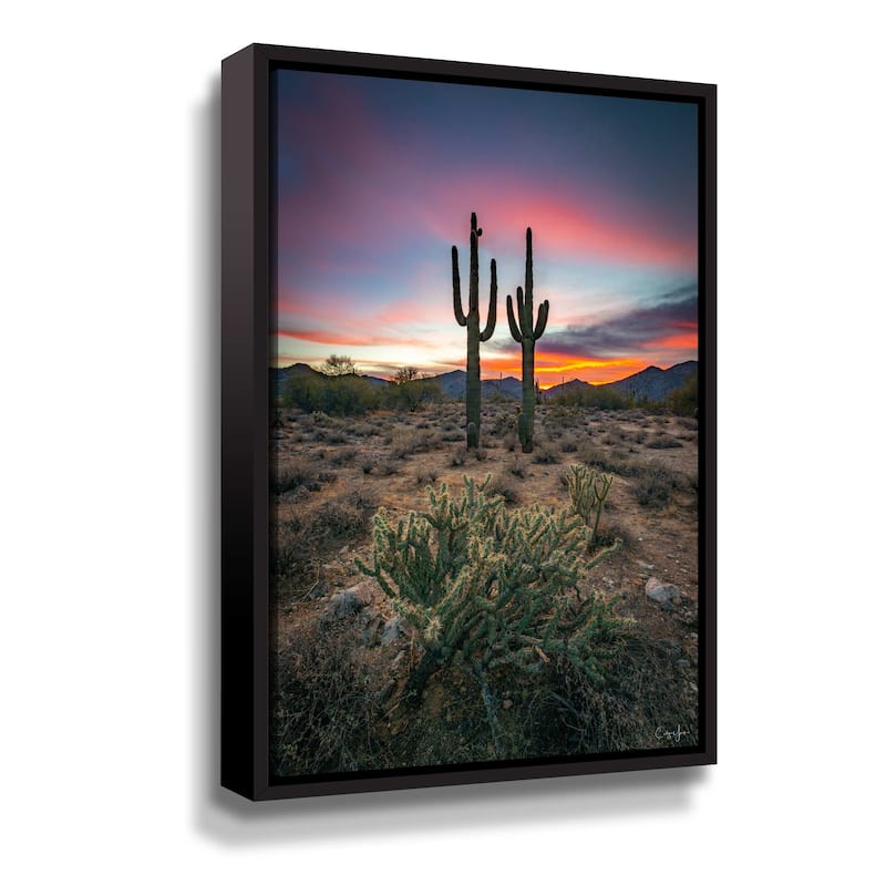 Arizona Desert Gallery Wrapped Floater-framed Canvas - On Sale - Bed ...