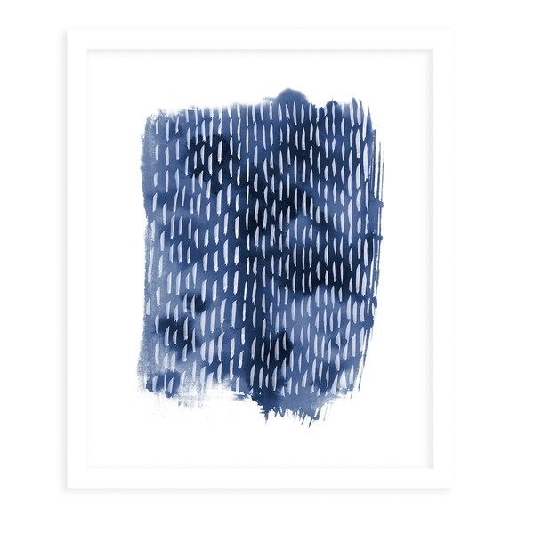RAINSTORM White Framed Giclee Print By Becky Bailey