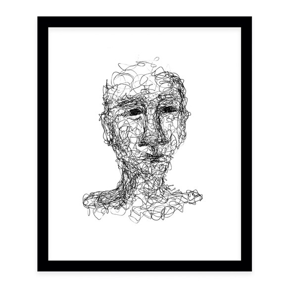 ABSTRACT THOUGHTS Black Framed Giclee Print By Danushka Abeygoda