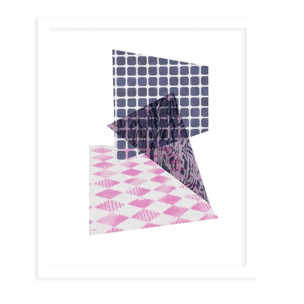 COMPOSITION White Framed Giclee Print By Becky Bailey