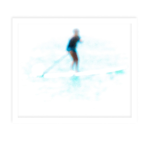 SDOT YAM BEACH White Framed Giclee Print By Tal Paz Fridman