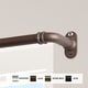 preview thumbnail 3 of 4, InStyleDesign 5/8 inch Blackout Curtain Rod 48-84 inches - Antique Brass