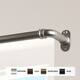 InStyleDesign 5/8 inch Blackout Curtain Rod - 84-120 inches - Satin Nickel