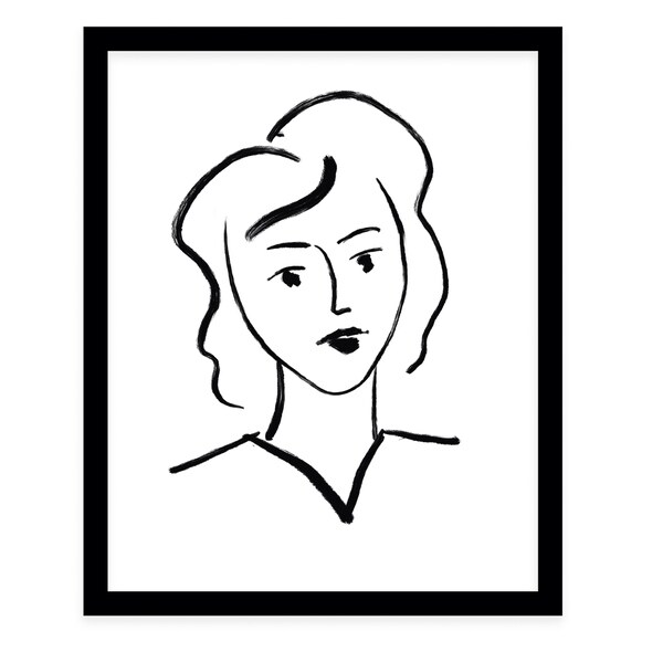 BOSS LADY Black Framed Giclee Print By Terri Ellis
