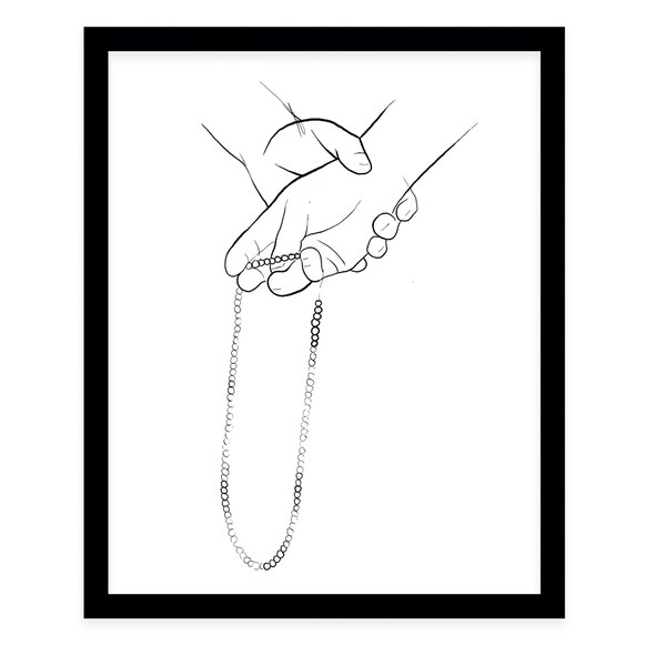 THE GIFT Black Framed Giclee Print By Terri Ellis