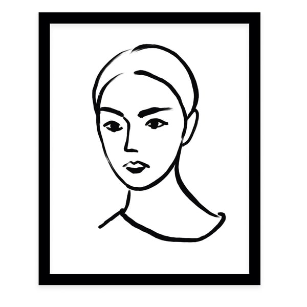 LYDIA Black Framed Giclee Print By Terri Ellis