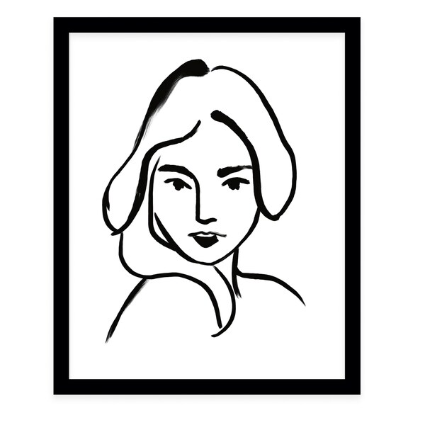 SHE Black Framed Giclee Print By Terri Ellis