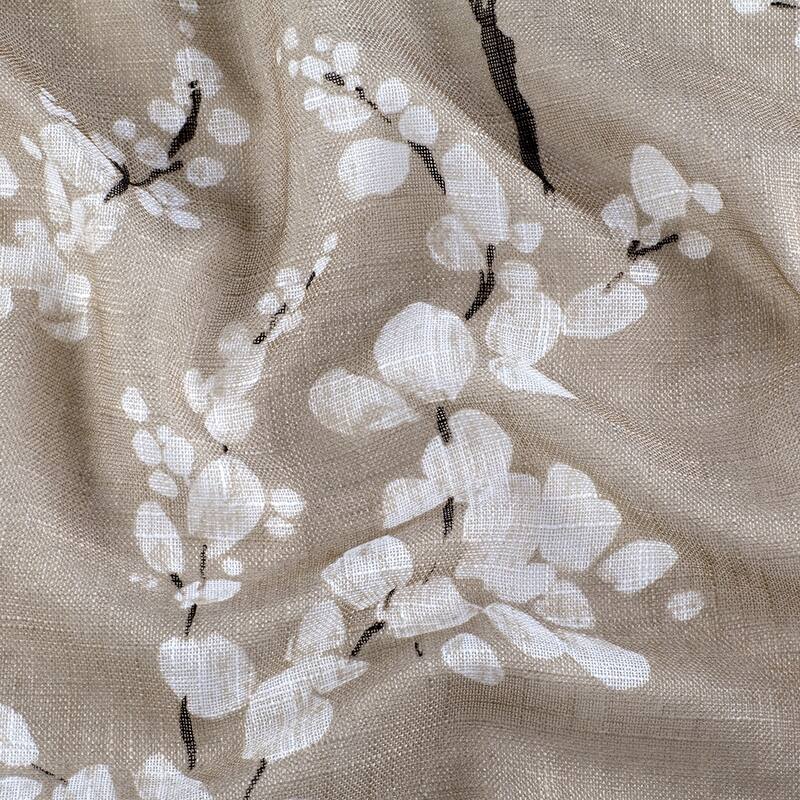 Blossom Textured Slub Window Curtain Panel 2-Pack or 4-Pack