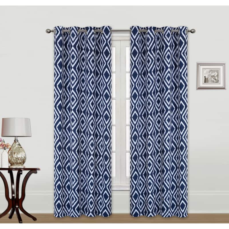 Carson Printed Blackout Window Curtain Panel 2-Pack or 4-Pack