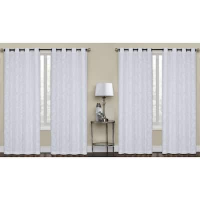 Ashley Textured Slub Yarn Window Curtain Panel 2-Pack or 4-Pack