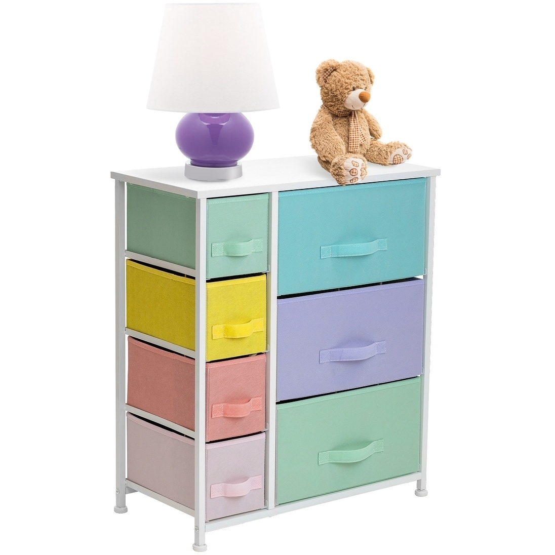 Dresser w/ 7 Drawers - Furniture Storage Tower Unit for Home, Bedroom
