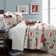 preview thumbnail 14 of 16, Lush Decor Fire Truck Reversible Print Piece Quilt Set