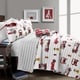 preview thumbnail 5 of 16, Lush Decor Fire Truck Reversible Print Piece Quilt Set