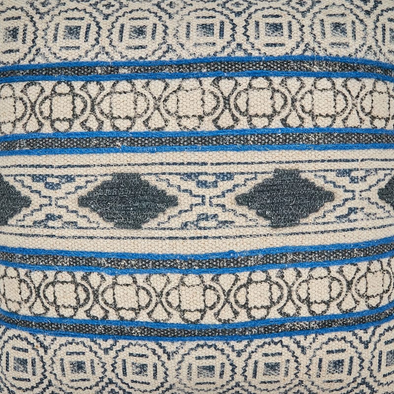 Throw Pillow With Boho Rug Design