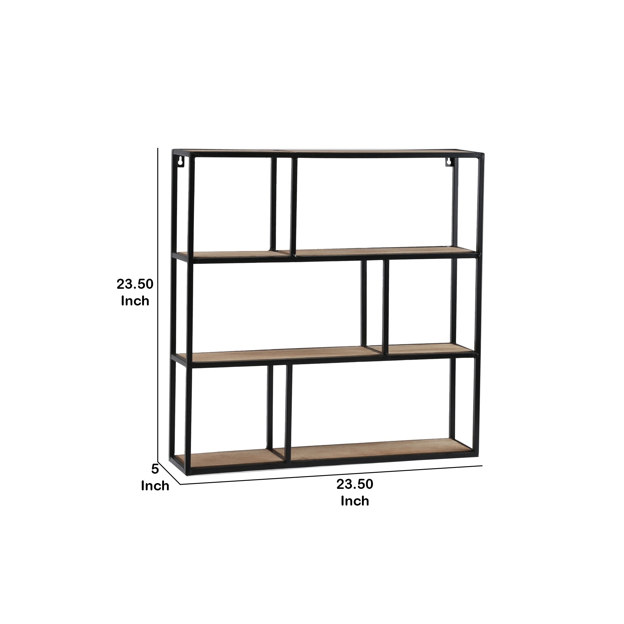 square metal shelf