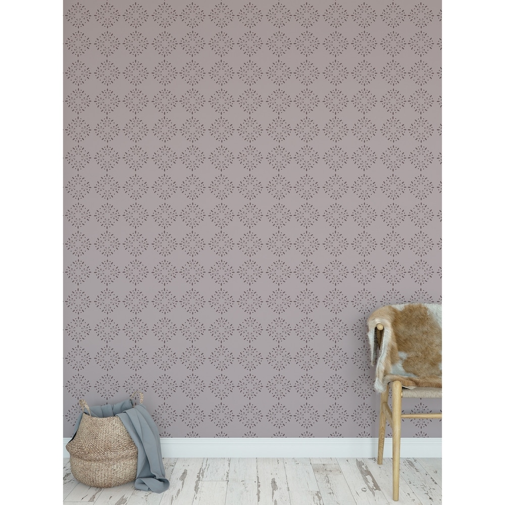 Kavka Designs BRILLAR MAUVE Peel and Stick Wallpaper By Tiffany Wong (Purple - 24 inch x 120 inch)