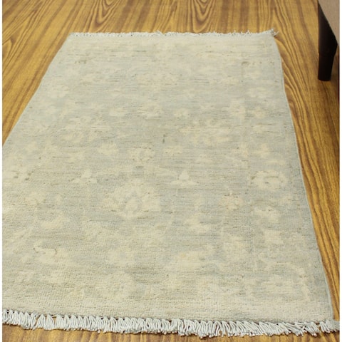 Noori Rug Yousafi Fine Chobi Burak Grey/Ivory Rug - 1'11" x 3'1"