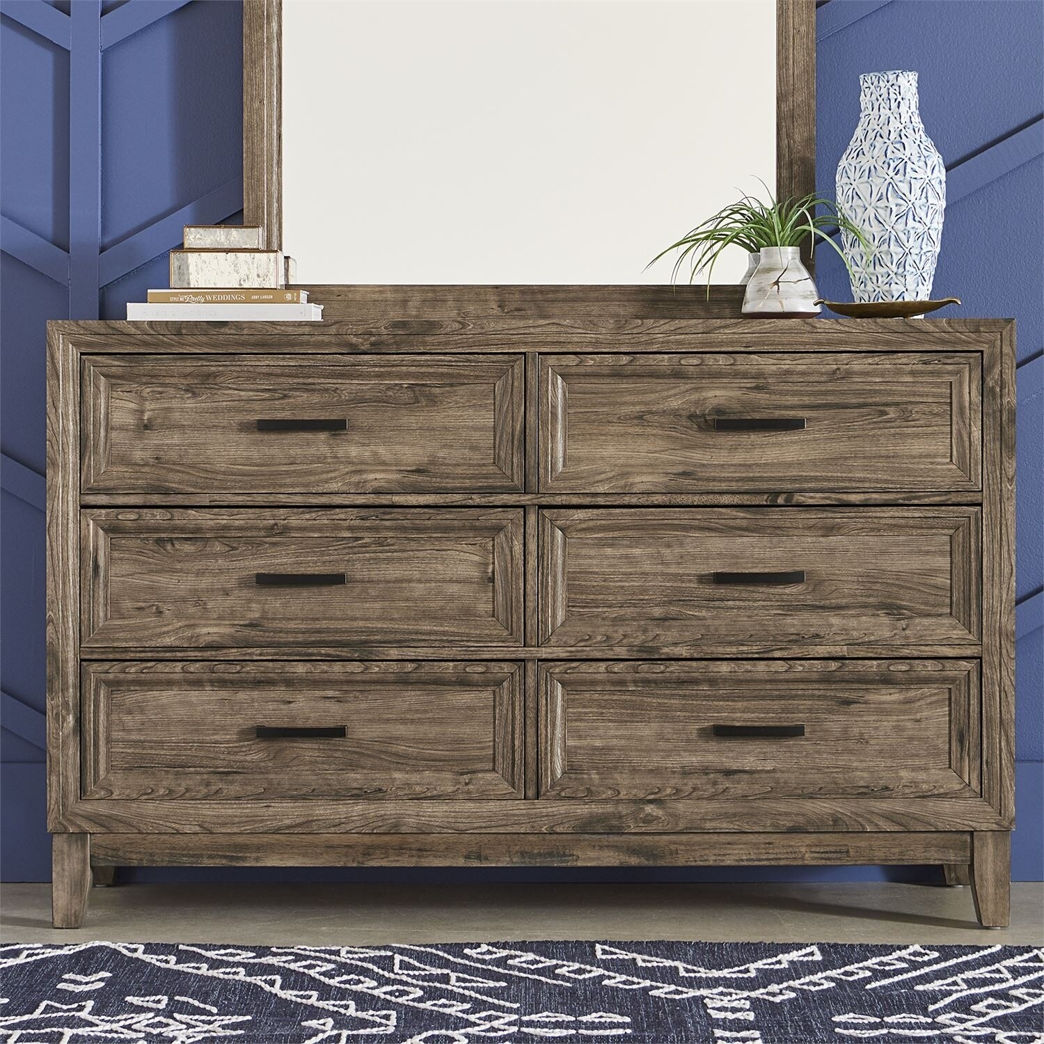 Shop Ridgecrest Cobblestone 6 Drawer Dresser Overstock 30826651