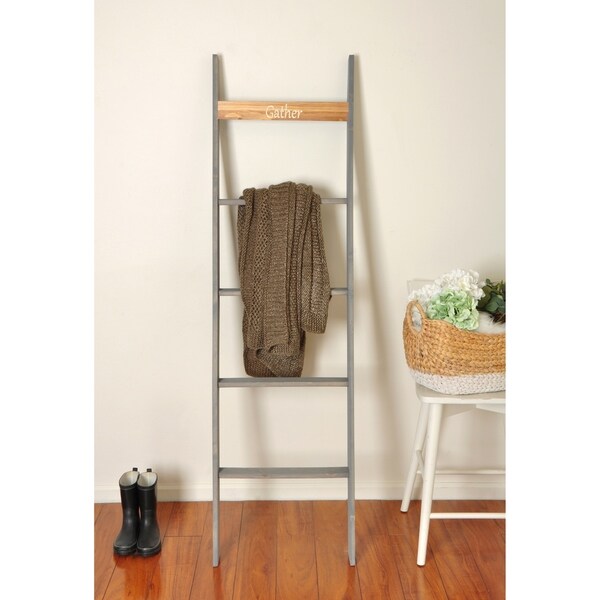 Engraved 6ft Decorative Blanket Ladder - 20 x 72