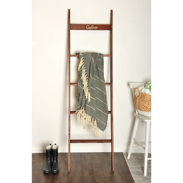 Engraved 6ft Decorative Blanket Ladder - 20 x 72