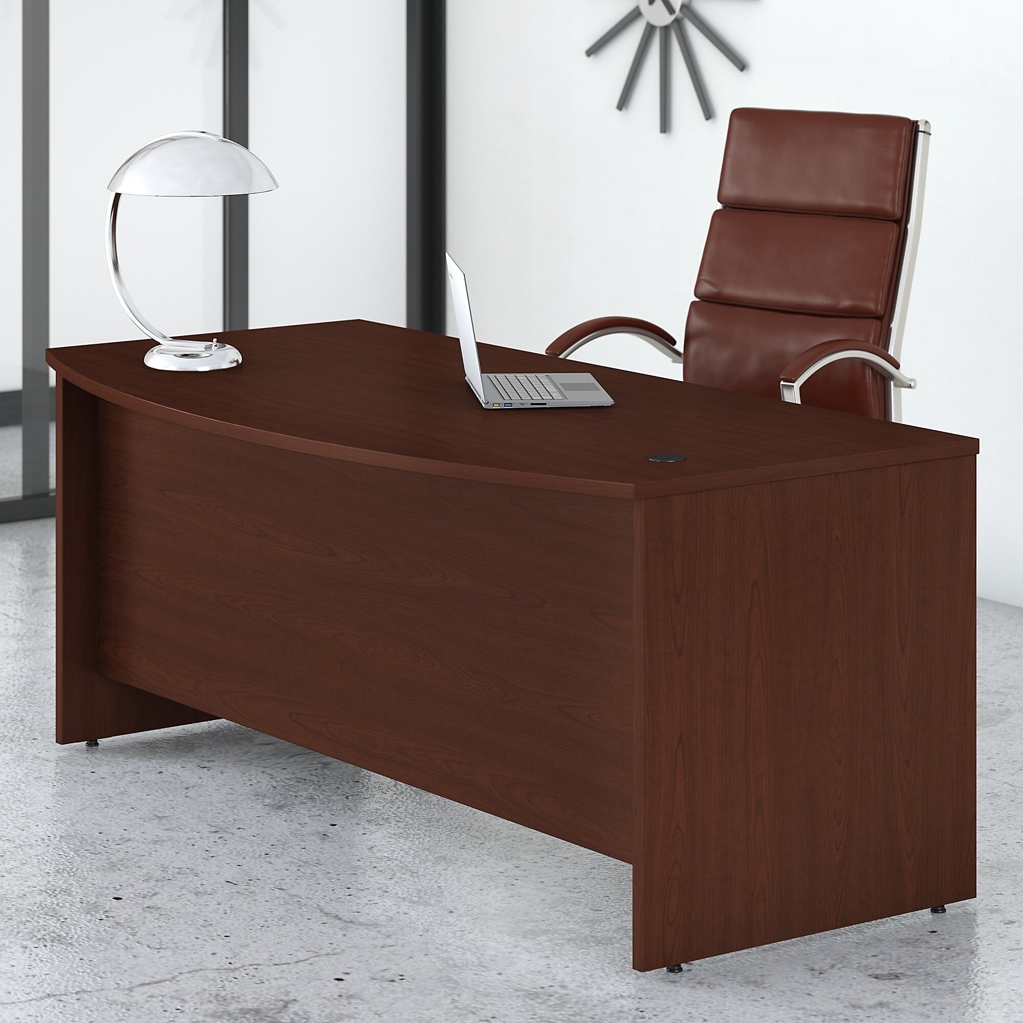 Shop Studio C 72w X 36d Bow Front Desk By Bush Business Furniture